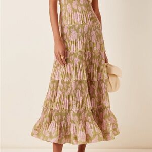 Zimmermann lovestruck pleated maxi dress